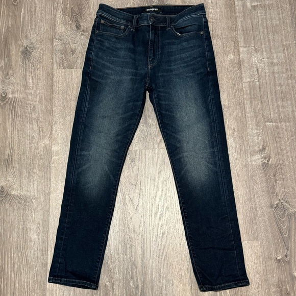 Express Jeans Mens Express Jeans Hyper Stretch Dark Wash 3x30